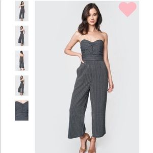 Sugarlips strapless wide leg jumpsuit